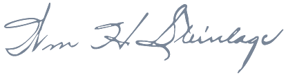 William H. Steinlage signature